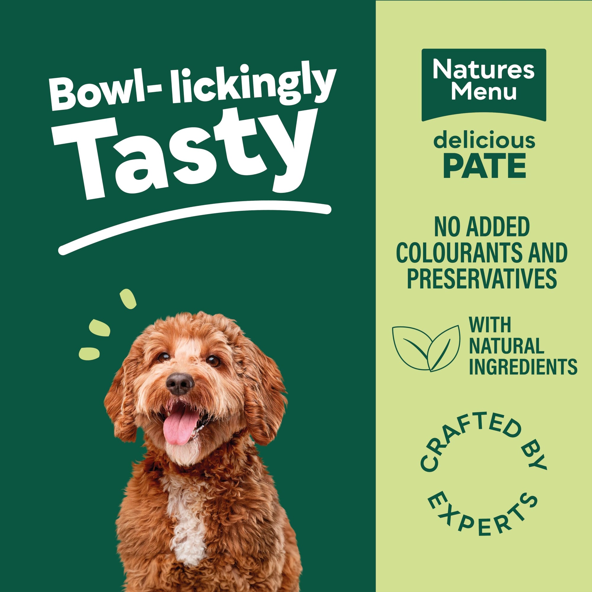 Natures Menu - Wet Dog Food - Pouches for Adult Dogs with Beef and Tripe - 8 x 300g 