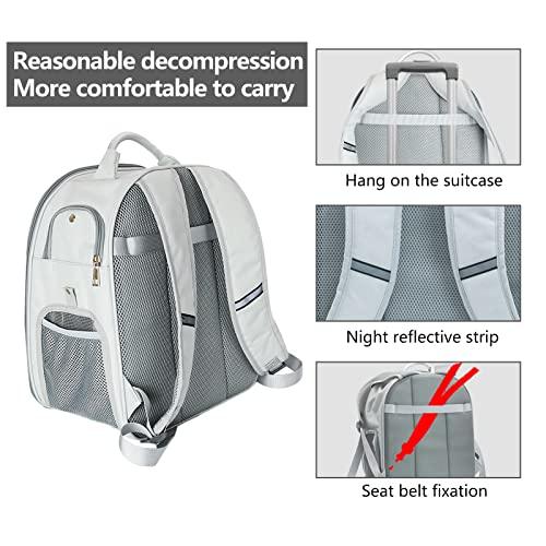 Dagood Cat Backpack, Black Portable Breathable Cat Carrier Backpack for Puppy Cat Durable Oxford Pet Backpack Carrier for Travelling Hiking Shopping Outdoor - Petzenya