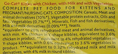 Go-Cat Junior Dry Cat Food Chicken Milk and Veg 2kg Pack of 4 - Petzenya