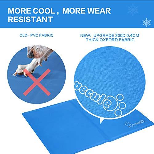 Pecute Dog Cooling Mat Medium 65x50cm, Durable Pet Cool Mat Non-Toxic Gel Self Cooling Pad, Great for Dogs Cats in Hot Summer - Petzenya