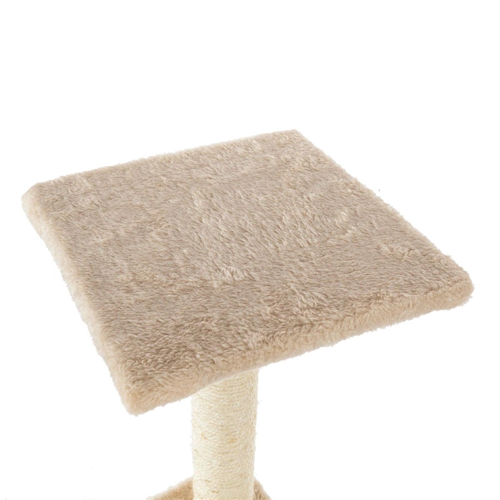 91cm Climbing Tree | Solid Cute Sisal Rope | 36" Plush Cat Tower Tree Beige - Petzenya