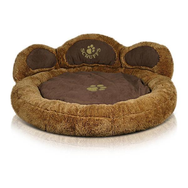 Teddy Bear Cushion Paw Bed for Dog & Cats - Petzenya