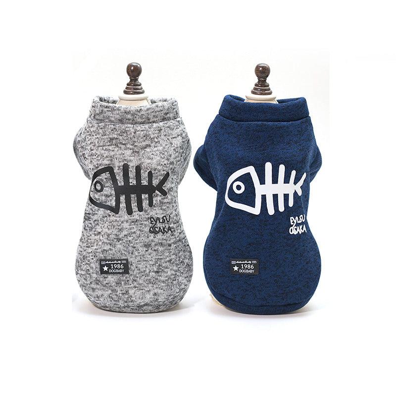 Winter Pet Clothes Autumn Warm Clothes for Cats Dogs Kitty Kitten Coat Jackets Printed Cat Costumes Pets Clothing Outfits - Petzenya